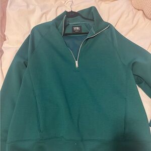 Green Half-Zip Sweater